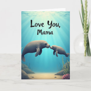 Cartão de Amor do Oceano Listrado