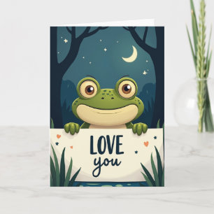 Cartão de Amor do Sapo ao Luar