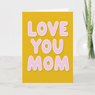 Cartão de Amor Dourado para Você Mamãe