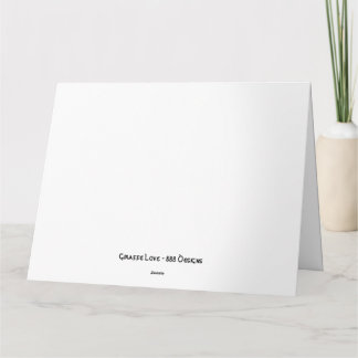 Cartão de Amor Giraffe