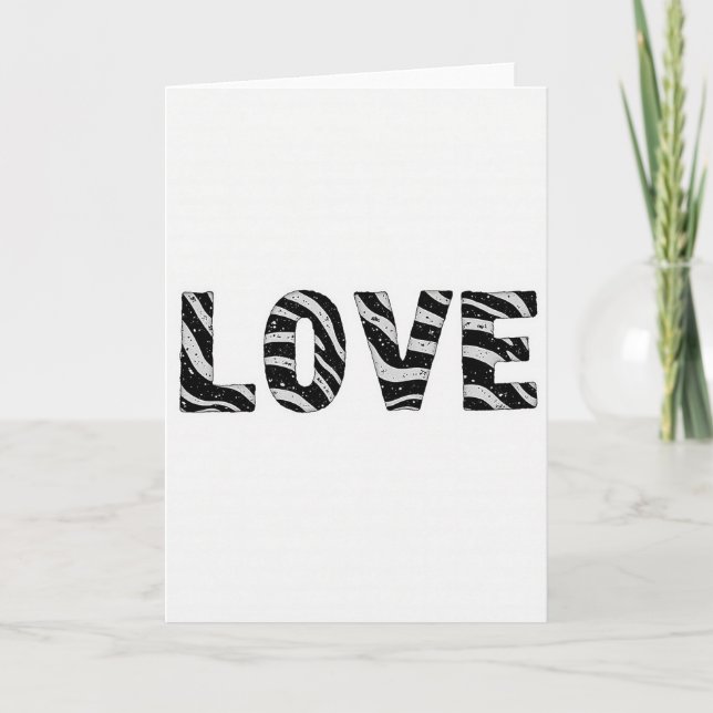 Cartão de Amor Listrado Simples (Frente)