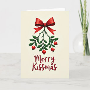 Cartão de Amor Lush Mistletoe Merry Kissmas