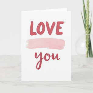 Cartão de Amor Minimalista