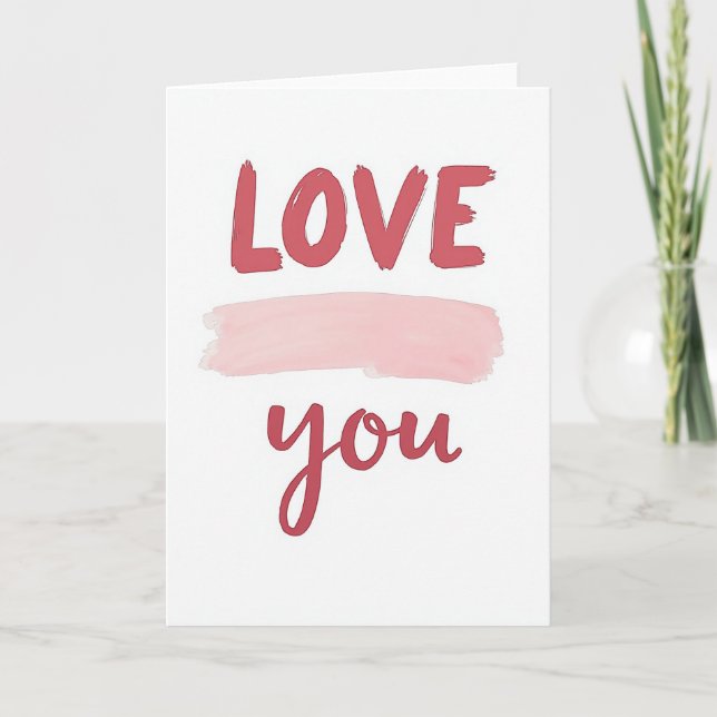 Cartão de Amor Minimalista (Frente)