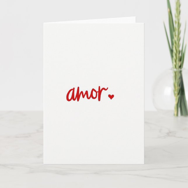 Cartão de Amor Minimalista Amor (Frente)