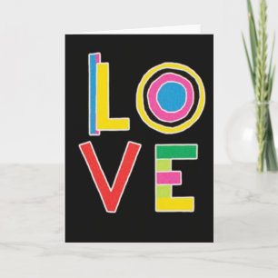 Cartão de Amor Minimalista Círculos