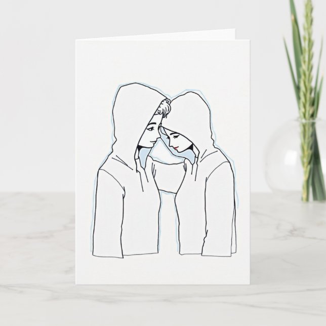Cartão de Amor Minimalista Ternura (Frente)