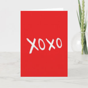 Cartão de Amor Minimalista Xoxo
