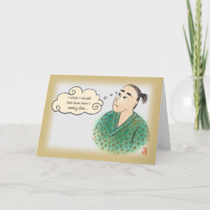 Cartão de amor para ele com japonês no yukata 2