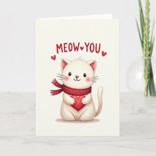 Cartão de Amor para Gato Meow You