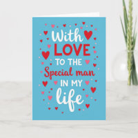 Cartão de Amor para Homem Especial na Minha Vida