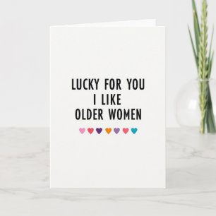 Cartão de Amor para Mulheres Mais Velhas Engraçada