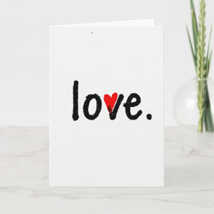 Cartão de Amor Pulverizado Minimalista