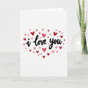 Cartão de Amor Romântico Branco