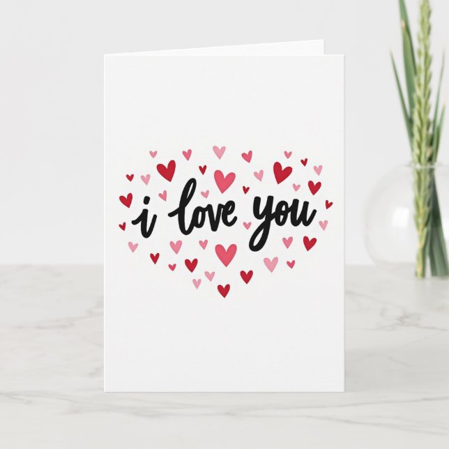 Cartão de Amor Romântico Branco (Frente)