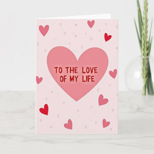 Cartão de Amor Romântico da Minha Vida