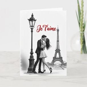 Cartão de Amor Romântico de Paris