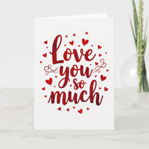 Cartão de Amor Romântico Você Me Ama Muito