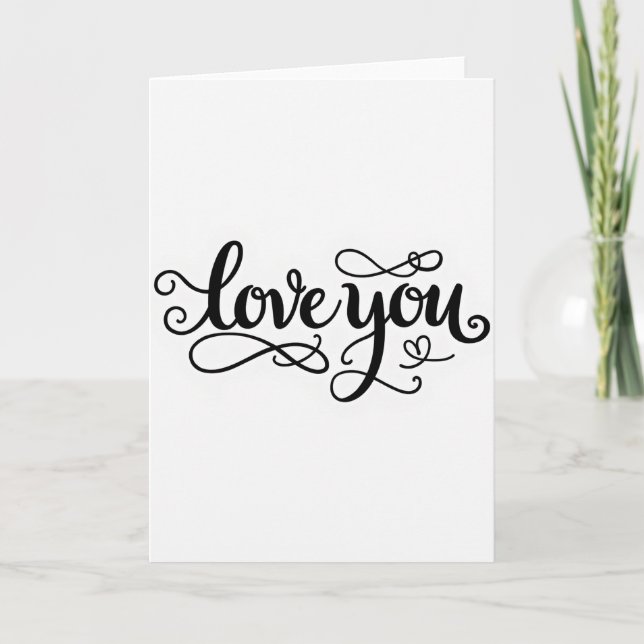 Cartão de Amor Simples com Coração (Frente)