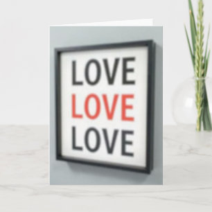 Cartão de Amor Simples e Repetido