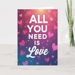 Cartão de Amor Simples para Todos