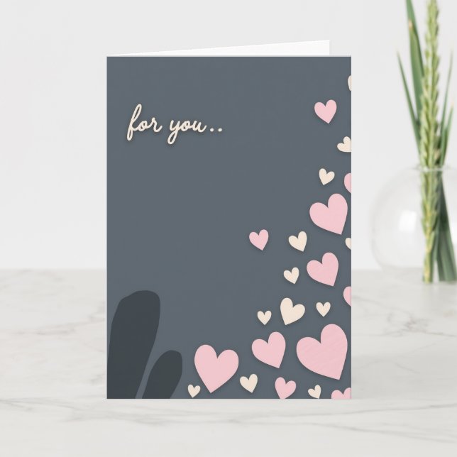 Cartão de Amor Simples para Você (Frente)