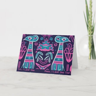 Cartão de Amor Sisterário Elétrico Doddle