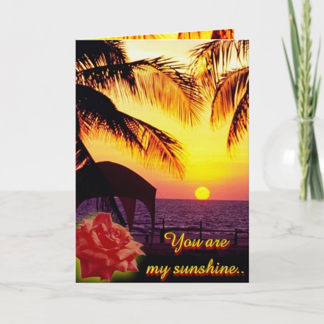 Cartão de Amor Sunshine (Frente)