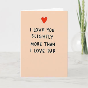 Cartão de Amor Um Pouco Mais que o Papai