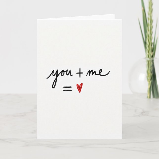 Cartão de Amor Você e Eu (Frente)