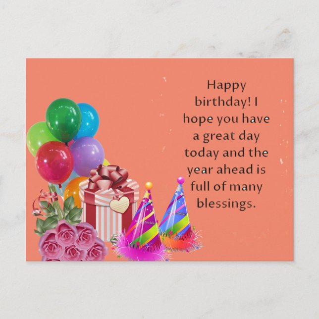 Cartão de Aniversário (Frente)