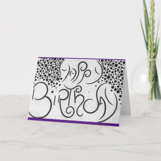 Cartão de aniversário (Frente)