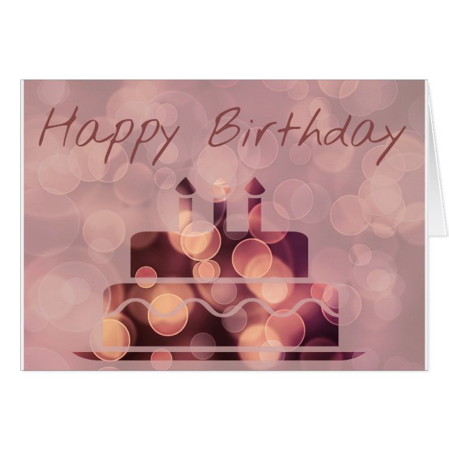 Cartão de aniversário (Frente Horizontal)