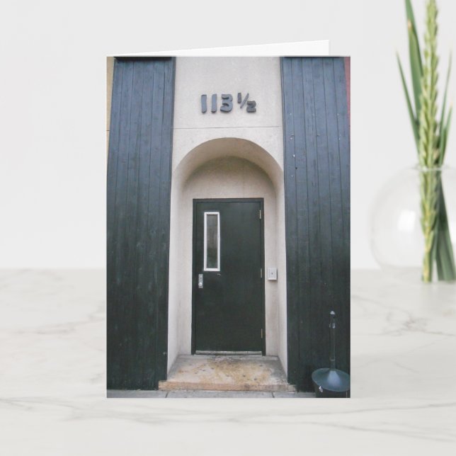 Cartão de Aniversário "113 & a Half Building" (Frente)