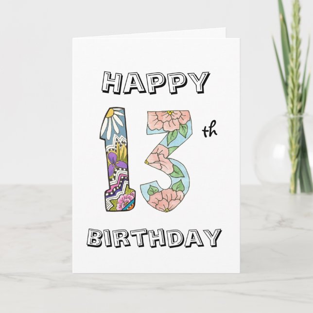 Cartão de Aniversário 13 (Frente)