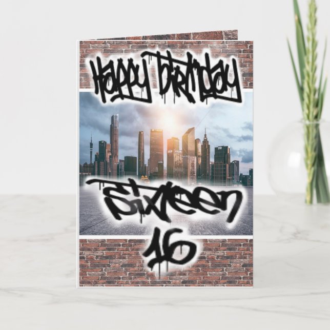 Cartão de aniversário 16 (Frente)