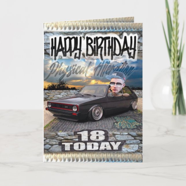 Cartão de aniversário 18 (Frente)