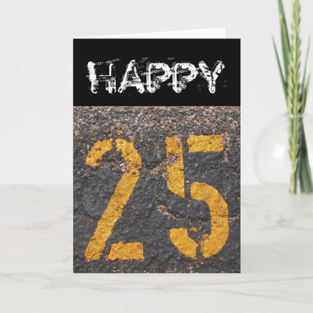 Cartão de Aniversário 25 (Frente)