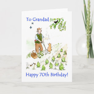 Cartão de Aniversário 70 para um Avô
