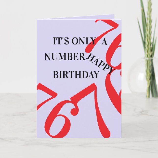 Cartão de aniversário: 76 (Frente)
