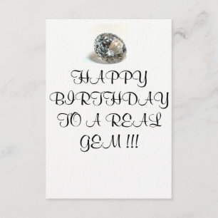 CARTÃO DE ANIVERSÁRIO A UMA GEMA REAL