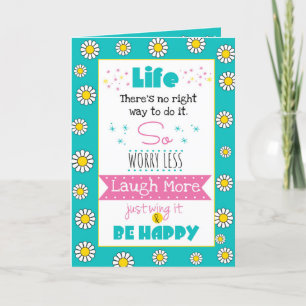 Cartão de Aniversário "A Vida - Apenas A Asas"