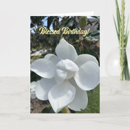 Cartão de aniversário abençoado e simples