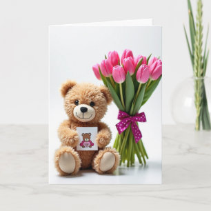 Cartão de Aniversário Abraços de Urso Doce