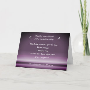 Cartão de Aniversário ACIM Este Santo Instante