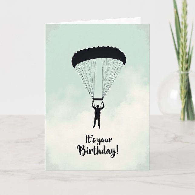 Cartão de Aniversário Aéreo (Frente)