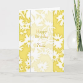 Cartão de Aniversário Amarelo Color Me Daisies