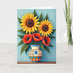 Cartão de Aniversário Amarelo Radiante