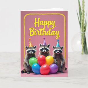 Cartão de Aniversário Amigos da Floresta