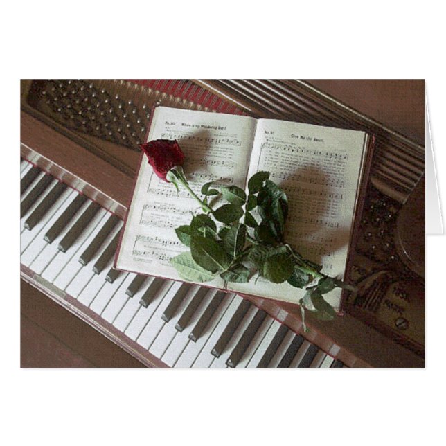 Cartão de Aniversário/Amor (Frente Horizontal)